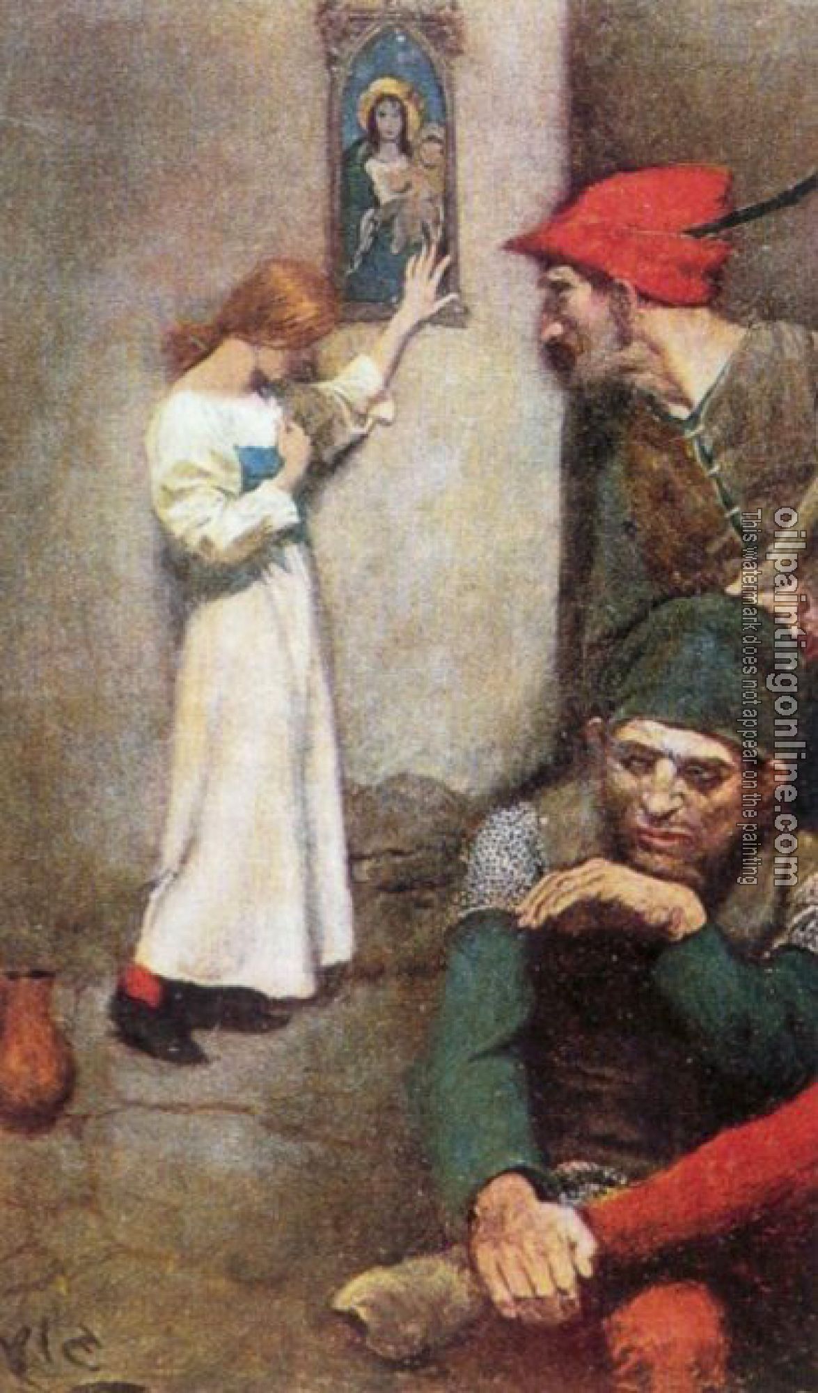 Howard Pyle - Joan of Arc in Prison